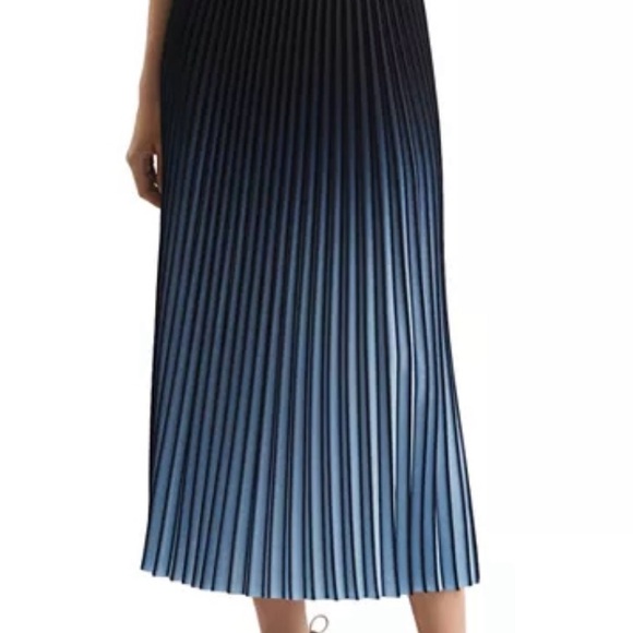 Maje blue ombre pleaded skirt size 3 $325 - Picture 4 of 4